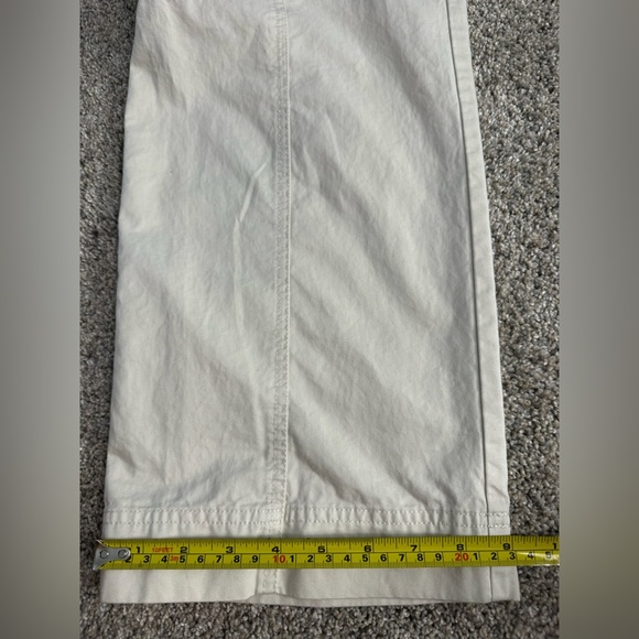Abercrombie & Fitch Relaxed Cargo Pants 14 32 mid plus cream khaki Y2K utility - Picture 11 of 11